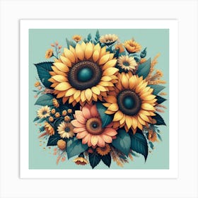 Sunflowers 1 Art Print