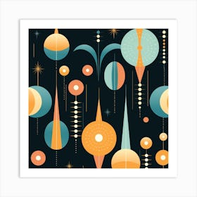 Retro Pattern Art Print