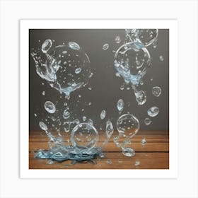 Water Bubbles Art Print