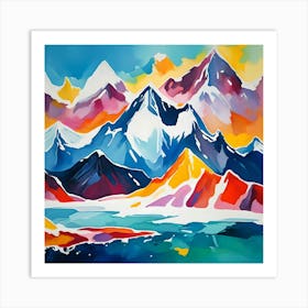 NEON ANTARTICA Art Print