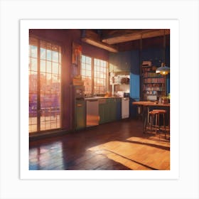 Kitchen Scene Art Print