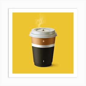 Coffee Battery Square Art Print