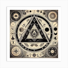 All Seeing Triangle Art Print