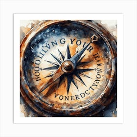 Compass 3 Art Print