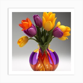 Tulips In A Vase2 Art Print