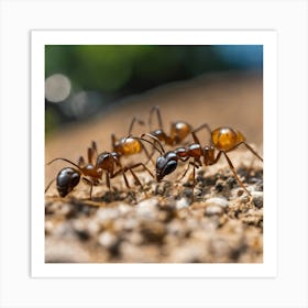 Ants On The Ground 2 Art Print