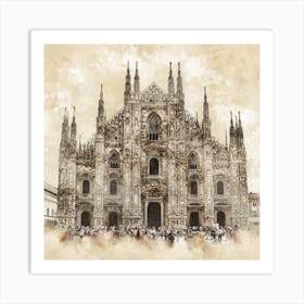 Milan Cathedral Art Print