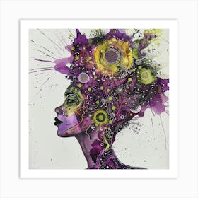 'Purple Head' Art Print