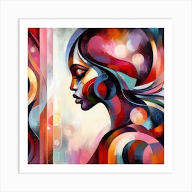 Abstract Of A Woman 1 Art Print