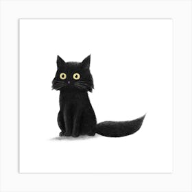 Sitting Cat Art Print