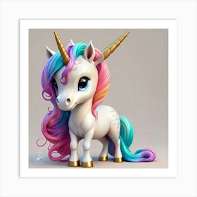 Little Unicorn Art Print