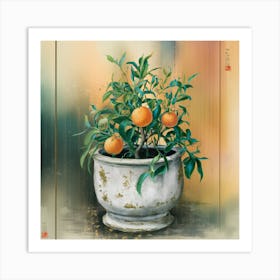 Oranges In A Pot 12 Art Print