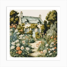 French Cottage Art Print