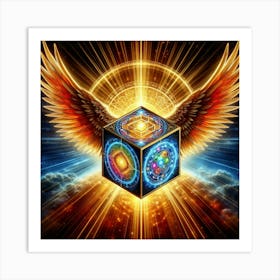 Cube Of Light 6 Art Print