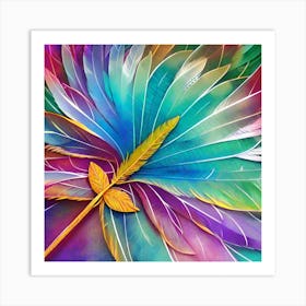 Colorful Feathers 14 Art Print