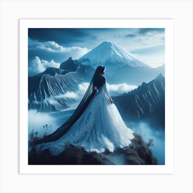 Muslim Bride In The Mountains Art Print