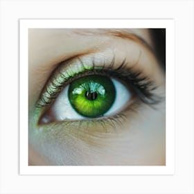 Green Eye Art Print