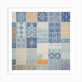 Tile Mosaic Art Print