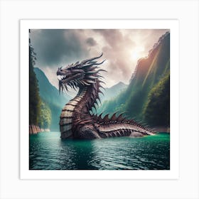 Dragon Pong Art Print