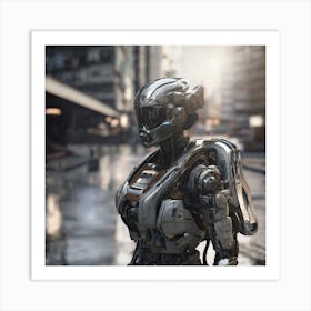 Futuristic Robot 137 Art Print