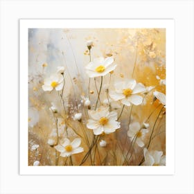 White Cosmos Art Print