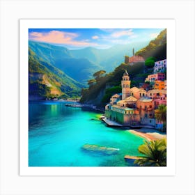 Village Of Cinque Terre Art Print