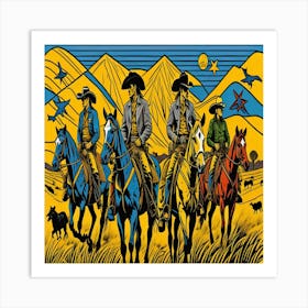 Pale Riders Art Print