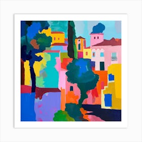 Abstract Travel Collection Madrid Spain 3 Art Print