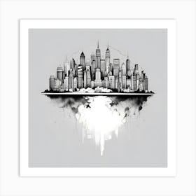 New York City Skyline 96 Art Print