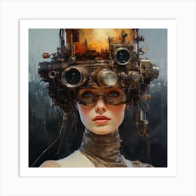 Steampunk Girl 39 Art Print