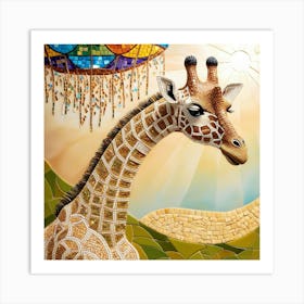 Leonardo Phoenix 09 A Vibrant Intricate Mosaic Artwork Depicti 1 Poster