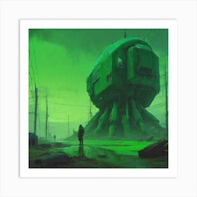 Futuristic City 7 Art Print