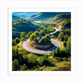 Road In The Mountains Art Print