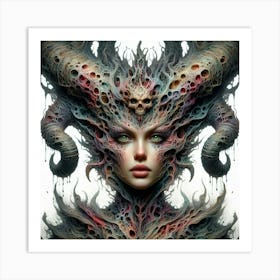 Demon Head 4 Art Print