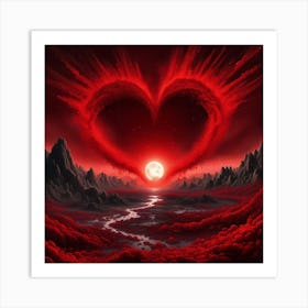 Heart Of Fire Art Print