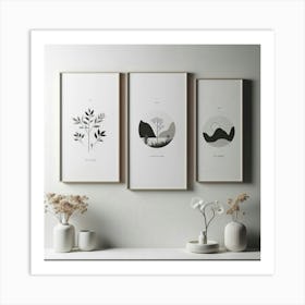 Black And White Set Art Print