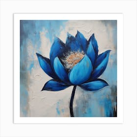 Flower of Blue Lotus 2 Art Print