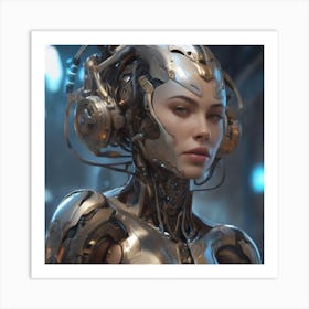 Cyborg Woman #4 Art Print