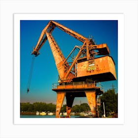 Rusty Crane Art Print