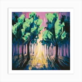 Trees In The Forest Art Print