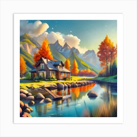 Dream House Illustration Art Print