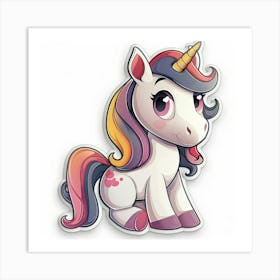 Unicorn Sticker 34 Art Print