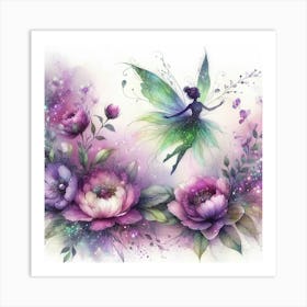 Fairy Flower Painting Art Print