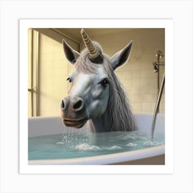 Unicorn Bath Art Print