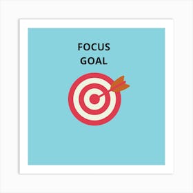 Focus Goal Art Print