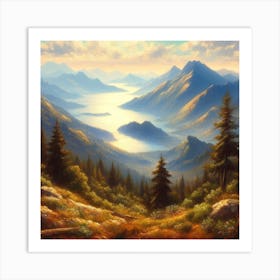 Mountain View Art Print