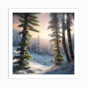 Winter Landscape 46 Art Print