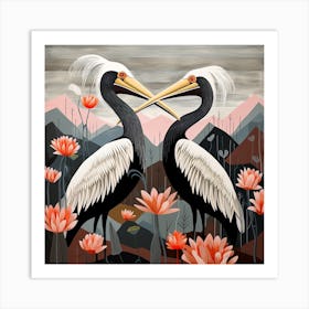 Bird In Nature Pelican 2 Art Print