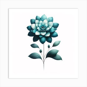 Blue Flower 2 Art Print