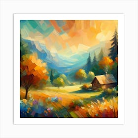 Landscape Painting 201 Art Print